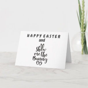 CARTE MONTREZ-MOI LE BUNNY/BUNNY HOP **HAPPY EASTER**