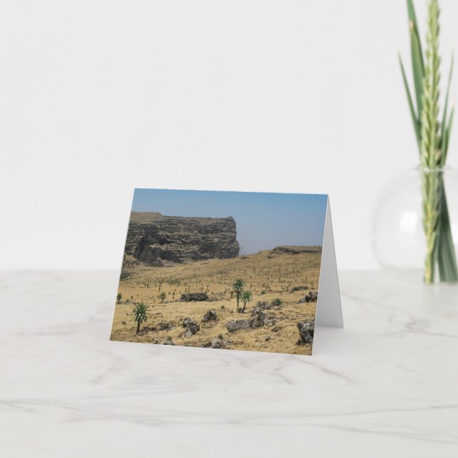 Carte Monts Simien Éthiopie (Devant)