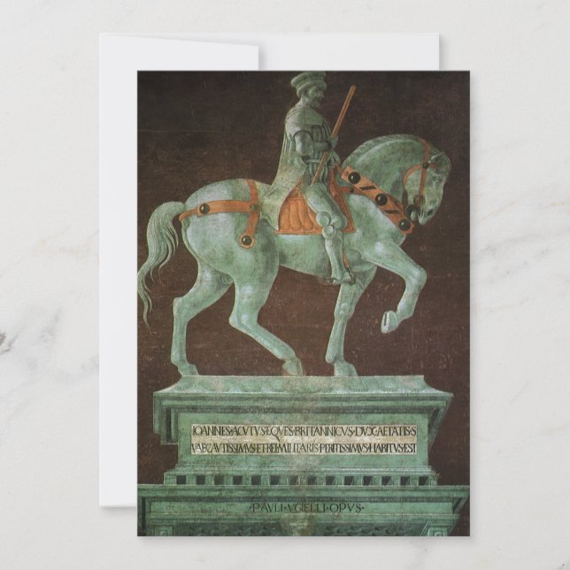 Carte Monument équestre à Sir John Hawkwood, Uccello (Devant)