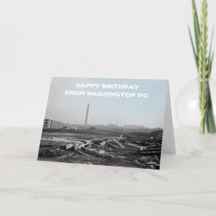 CARTE MONUMENT LINCOLN DE WASHINGTON DC DEBRIS 1918