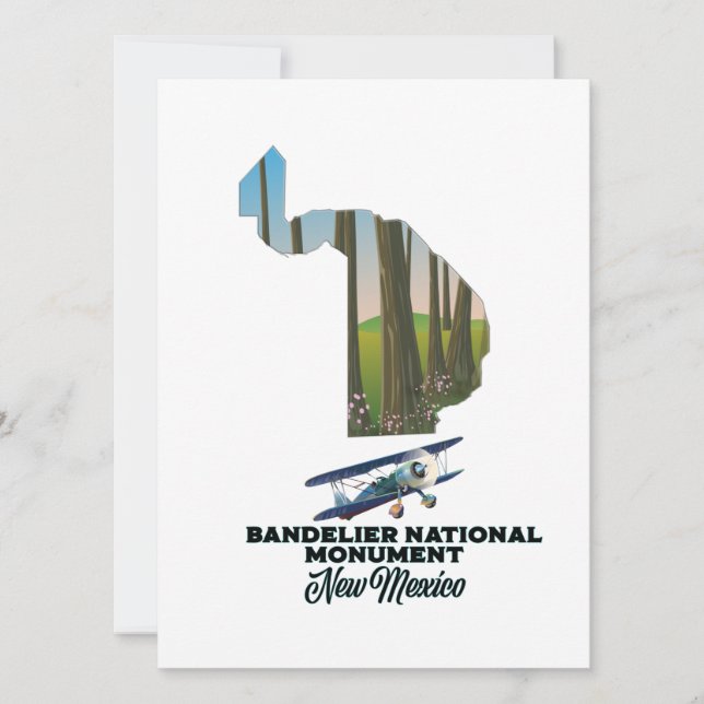 Carte monument national de bandelier (Devant)