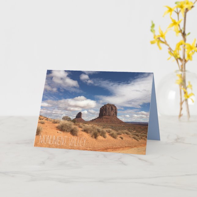 Carte Monument Valley (Fleur jaune)