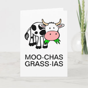 Carte Moo-chas Grass-ias (Muchas Gracias)