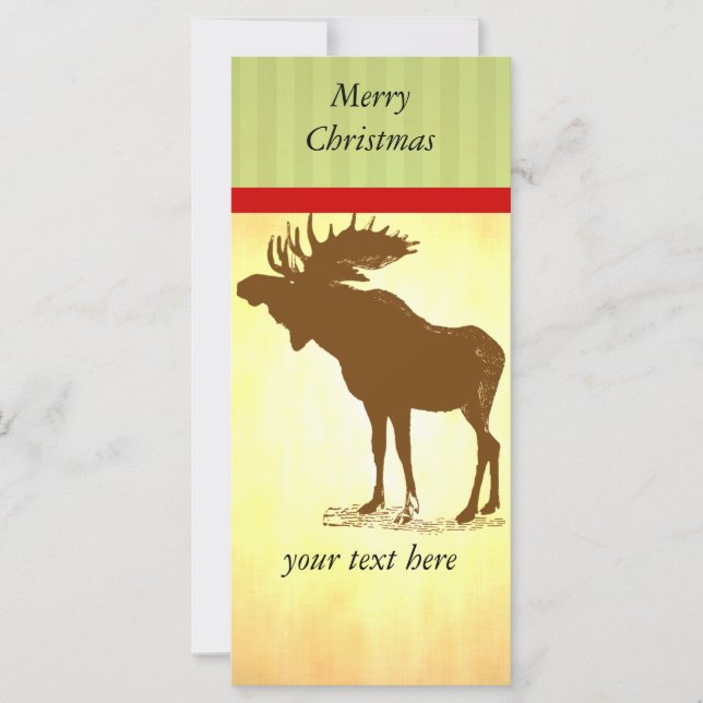 Carte Moose Christmas (Devant)