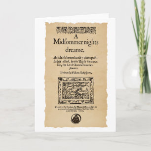 Carte Morceau avant à l'nuits d'été Quarto rêveur