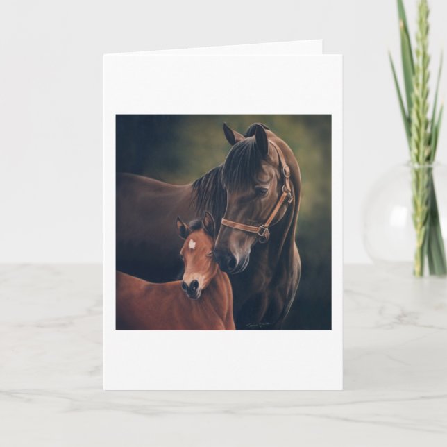 Carte Morgan Mare et Foal (Devant)