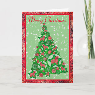 Carte Morkie Chien Silhouette Décor Arbre de Noël