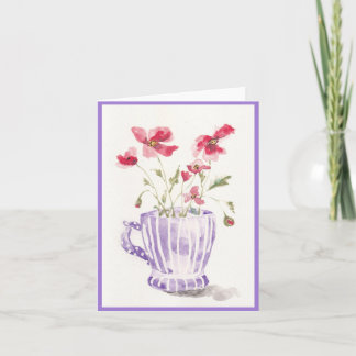 Carte Morning Poppies Greeting Card