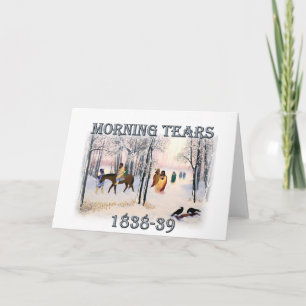 Carte Morning Tears décrit le Cherokee Trail de 1838-183