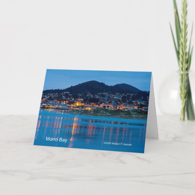 Carte Morro Bay après les produits de la Californie fonc (Devant)