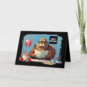 Carte Morse lisant un livre