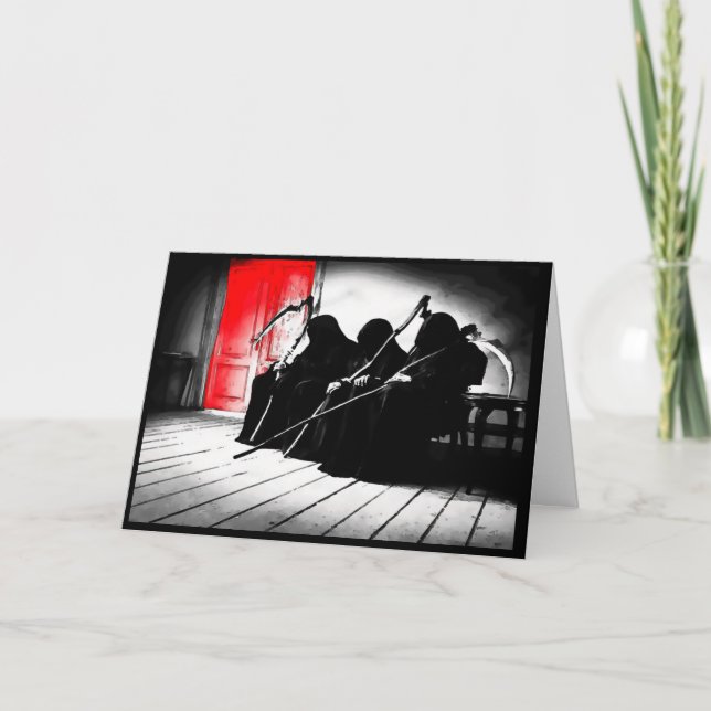 Carte Mort drôle Joyeux anniversaire (Devant)