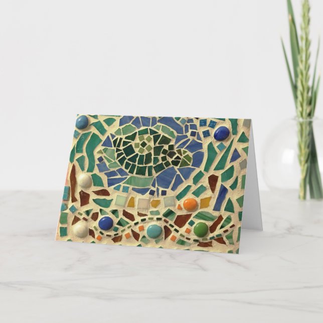 Carte Mosaic Turtle (Devant)