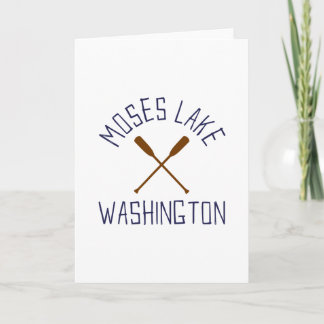 Carte Moses Lake Washington Extérieur Vintage 2