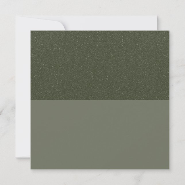 Carte Moss Green Speckle Flat Note - Personnalisab (Devant)