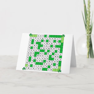 Carte Mot-de-passe de la Saint Patrick le