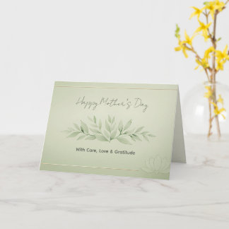 Carte Mother’s Day Card for Acupuncture Clinic Clients  