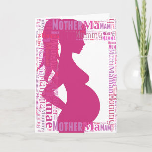 Carte Mother-to-be en Langues many - Mothers Day Card