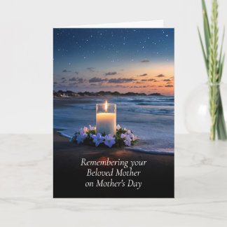 Carte Mothers Day Mother in Remembrance Memorial Candle 