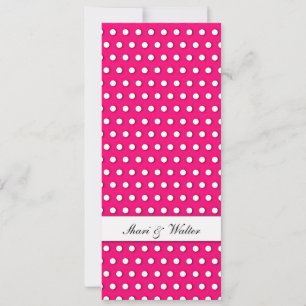 Carte Motif à pois blancs croquants