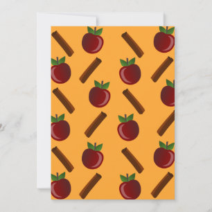 Carte Motif Apple Cinnamon