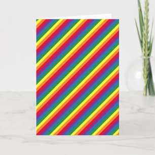 Carte Motif arc-en-ciel diagonal