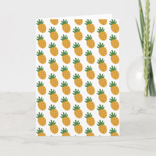 Carte Motif d'ananas mignon   FIV de Fertilité moderne