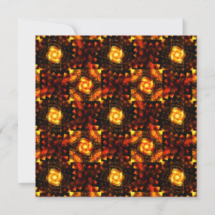 Carte Motif d'art abstrait élégant boho moderne or #506
