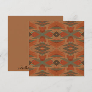 Carte Motif d'art inspiré des Indiens d'Amérique du Sud-