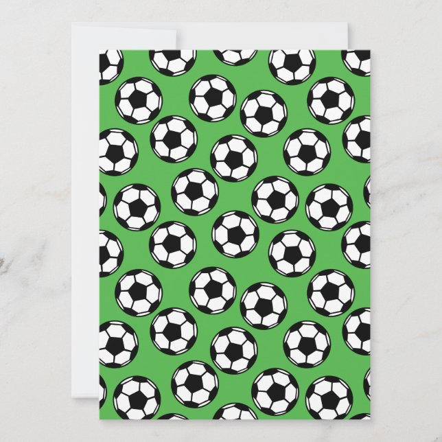 Carte Motif de balles de football (Devant)