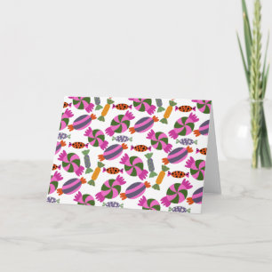 Carte Motif de bonbons motif Lollies lollipop 6