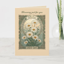 Motif de fleur du mois de naissance de Daisy Day