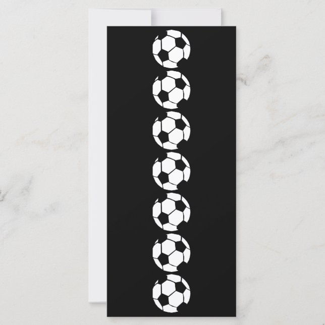 Carte Motif de football (Devant)