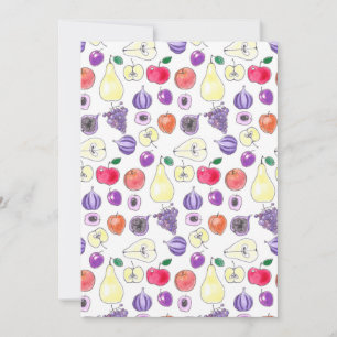 Carte Motif de fruits