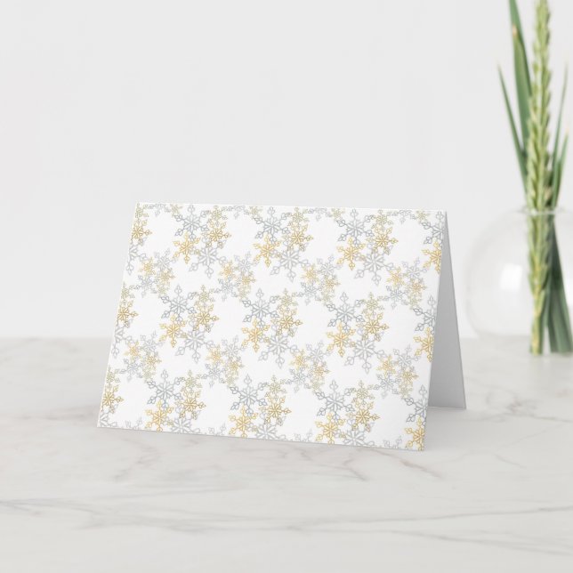 Carte Motif de la Dentelle chaude et Cool Snowy Mandala (Devant)
