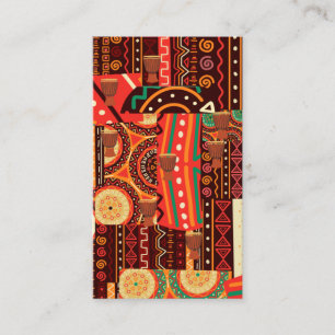 Carte Motif de la tribu Afrocentric Kente