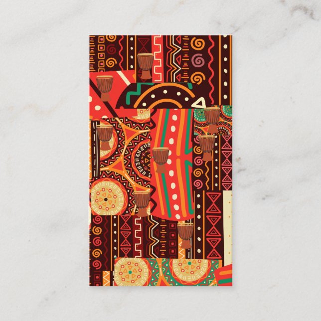 Carte Motif de la tribu Afrocentric Kente (Devant)