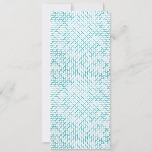 Carte Motif de métaball bleu (Devant)