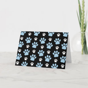 Carte Motif De Pailles, Paniers Bleus, Pailles De Chien,
