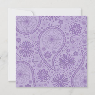 Carte Motif de paisley violet