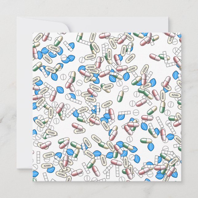Carte Motif de pilules (Devant)
