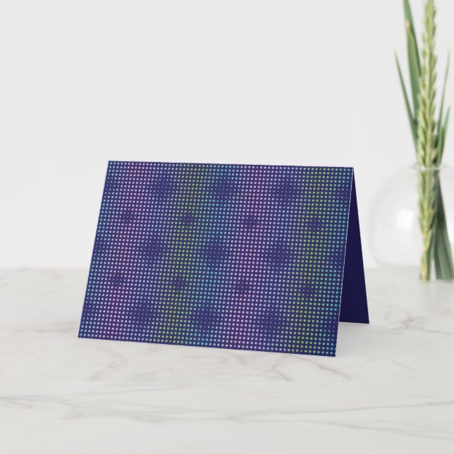 Carte Motif de points holographiques Iridescente (Devant)