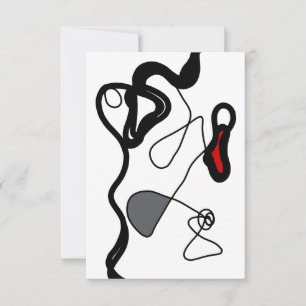 Carte Motif de rétention : Abstrait noir, blanc, gris et