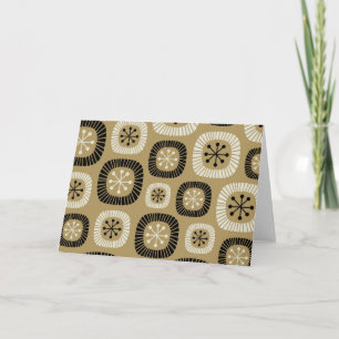 Carte Motif de soleil en explosion de style Mid Century 