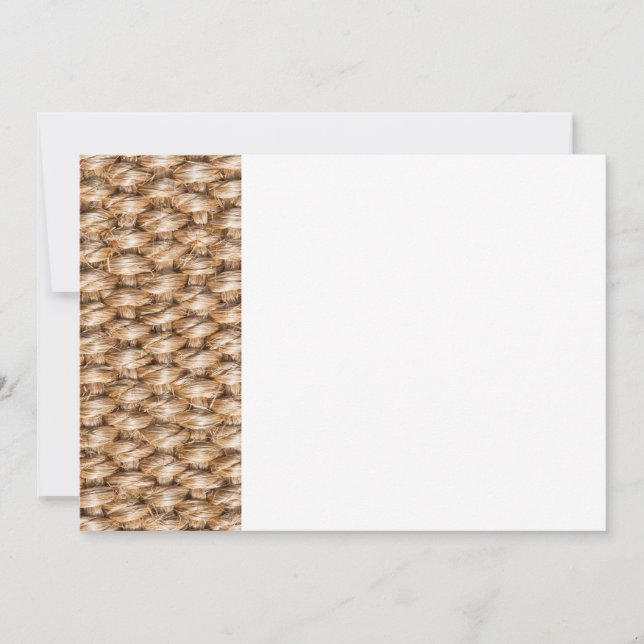 Carte Motif de tapis Sisal (Devant)