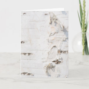 Carte Motif d'écorce de bouleau