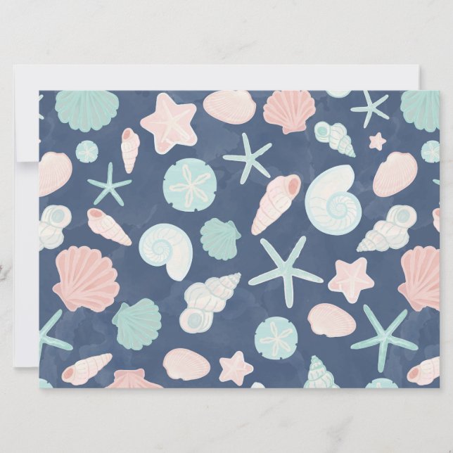 Carte motif des coquillages (Devant)