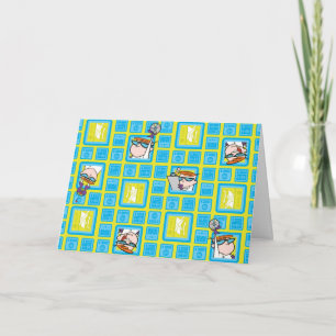 Carte Motif des expériences de laboratoire de Dexter