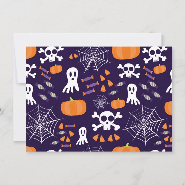 Carte Motif d'Halloween amusant (Devant)