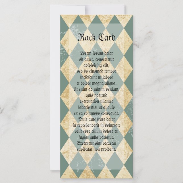 Carte Motif Diamant défraîchi (Devant)